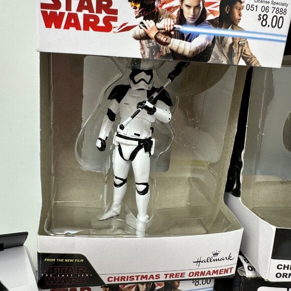 Star Wars Hallmark Ornaments Set Vader Yoda Rey C3PO Phasma Guard Stormtrooper - Picture 5 of 16